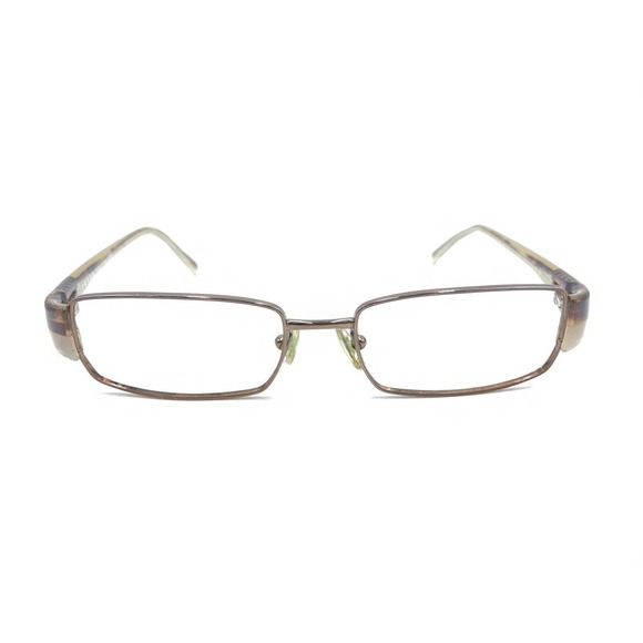 Prada VPR 73H 766-1O1 Brown Beige Eyeglasses Frames 50-16 135 Italy Designer - Picture 6 of 12